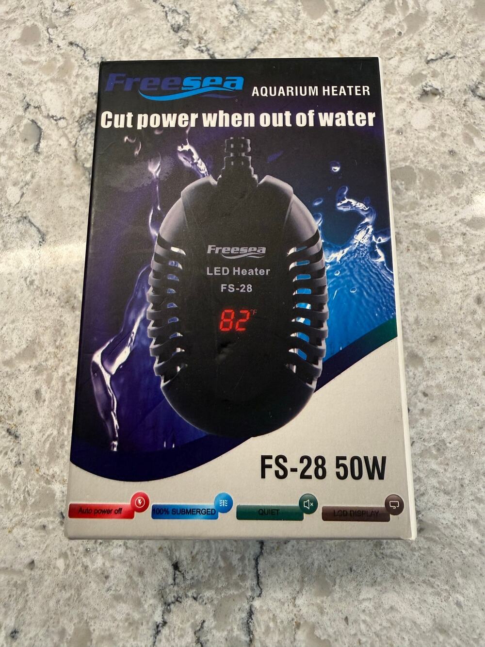 NEW FREESEA FS-28 50W Aquarium Heater